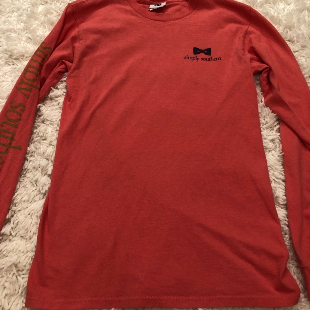 simply southern long sleeve tee with back design